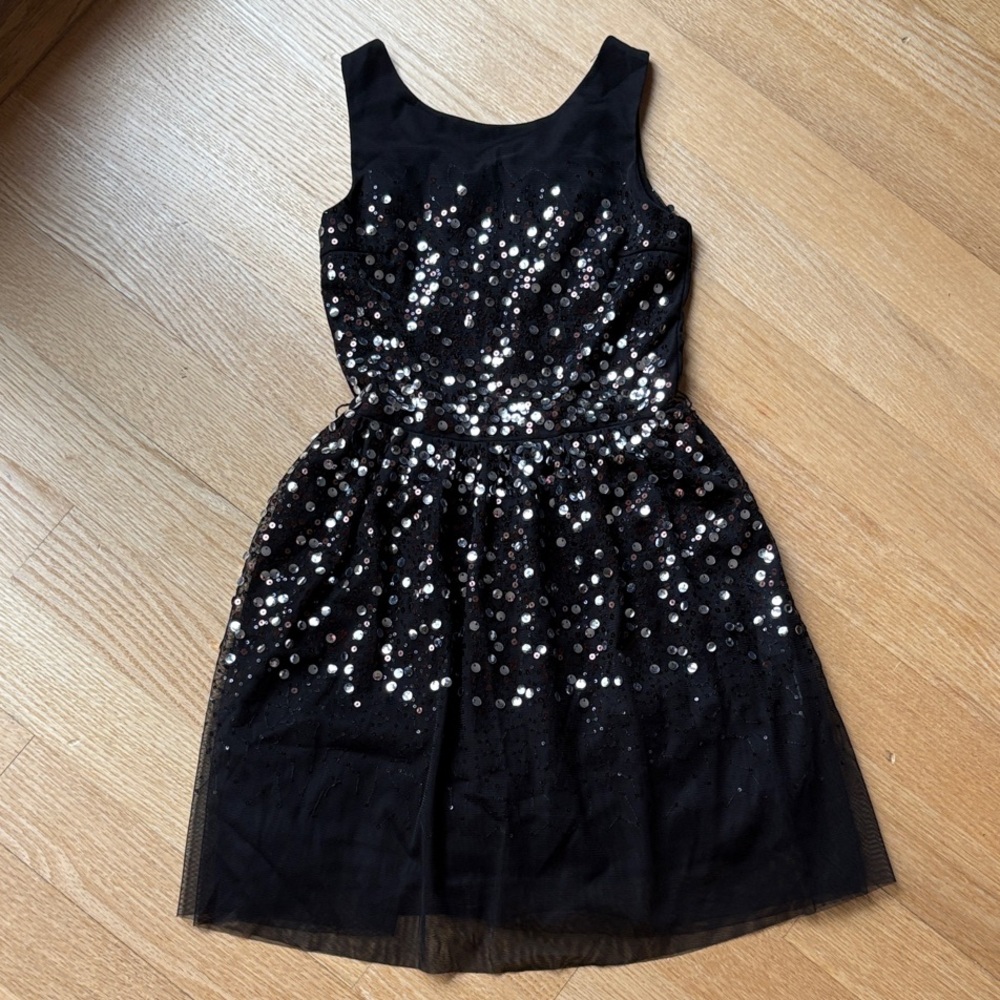 H&M black sequin dress
